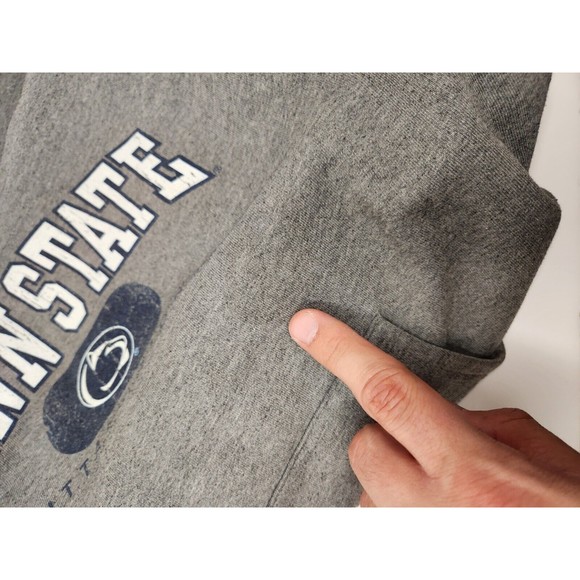 Jansport Hoodie Men's M Gray NCAA Penn State Nittany Lions PSU Sweatshirt - Picture 5 of 7